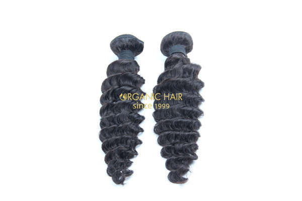  Cheap wavy human hair weave sale 